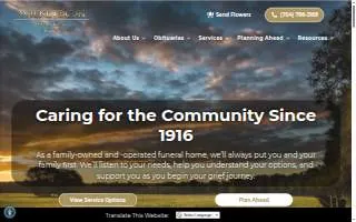 Wilkinson Funeral Home of Cornelius website