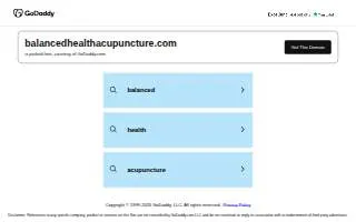 Balanced Health Acupuncture Inc. of Davidson website