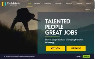 Debbie's Staffing of Davidson website