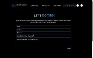 Healthy Body Physical Therapy - Davidson website
