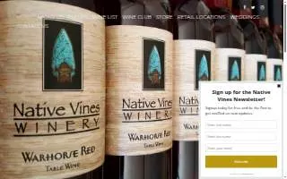 Native Vines Winery of Davidson website