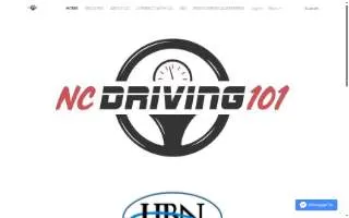 NC Driving 101 Driving School of Davidson website