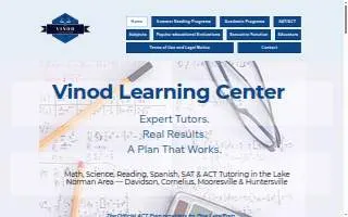 The Vinod Learning Center website
