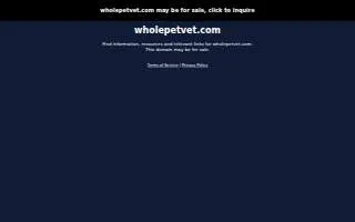 Whole Pet Veterinary Hospital - Davidson website