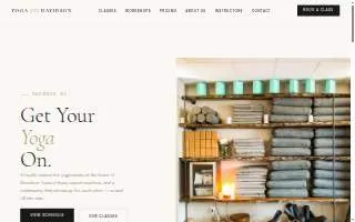 Yoga On Davidson website