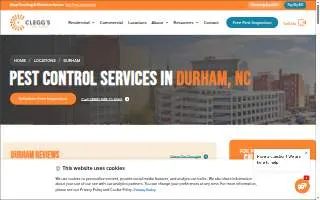 Clegg’s Termite & Pest Control - Durham website