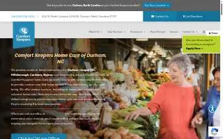 Comfort Keepers Home Care of Durham website