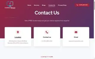 Computer Services of Carolina website