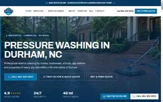 Durham Power Wash website