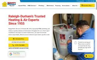 Happy Home Services website
