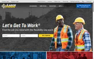 Labor Finders of Durham website