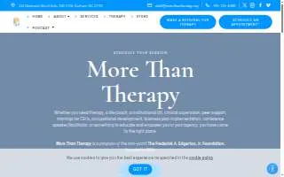 More Than Therapy website