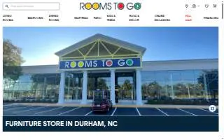 Rooms To Go of Durham website