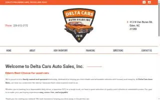 Delta Cars Auto Sales, Inc website