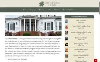 Fair Funeral Home, Inc. website