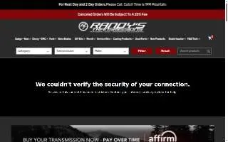 Randys Body Shop website