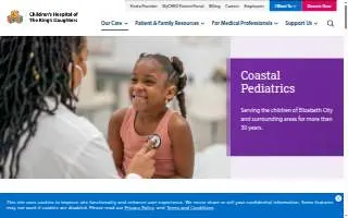 Coastal Pediatrics of Elizabeth City website