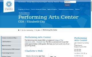 College of the Albemarle Performing Arts Center