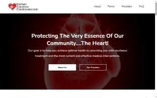 Eastern Carolina Cardiovascular website