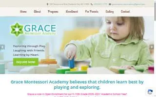 Grace Montessori Academy, Inc. website