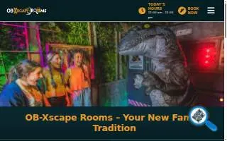 OB-Xscape Rooms website