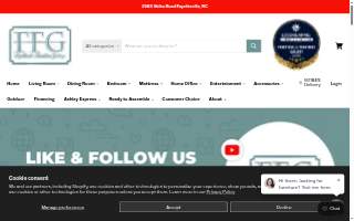 Fayetteville Furniture Gallery website