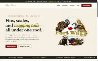 Fort Wagg Pet Store website
