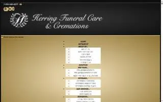 Herring Funeral Care & Cremations website