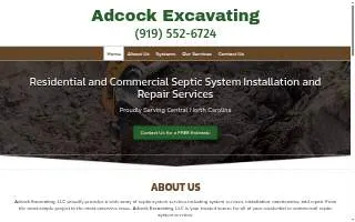 Adcock Excavating LLC website