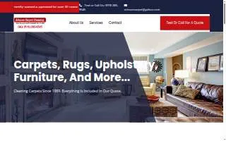 Ericson Carpet Cleaning of Fuquay-Varina website
