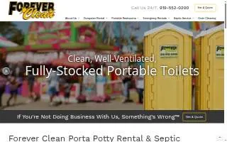 Forever Clean website