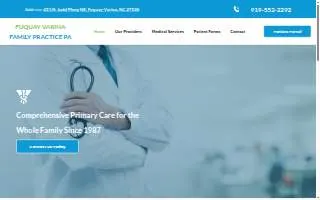 Fuquay Varina Family Practice website
