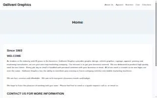 Gallivant Graphics of Garner website