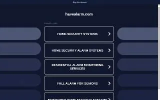 H.A.V.E. Alarm, Inc. website