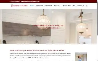 Harte Electric LLC of Fuquay-Varina website