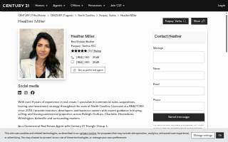 Heather Miller | Commercial Real Estate Agent | Century 21 Triangle Group