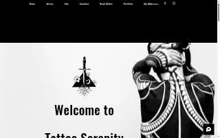 Tattoo Serenity website