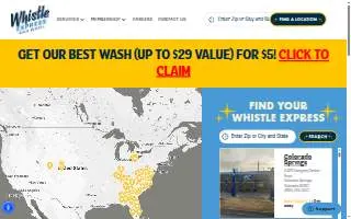 Whistle Express Car Wash of Cleveland Heights website