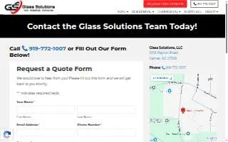 Auto Glass Shop - Glass Solutions website