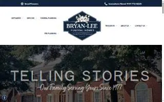 Bryan-Lee Funeral Home of Garner website
