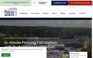 Fences Unlimited of Garner website