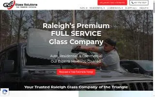 Glass Solutions of Garner website
