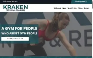 Kraken Fitness website
