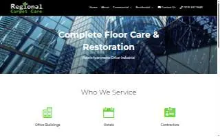 Regional Carpet Care website
