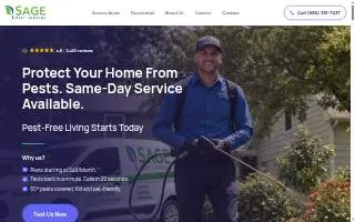 Sage Pest Control of Garner website