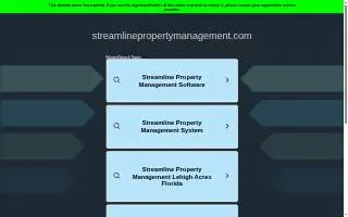 Streamline Property & Association Management website