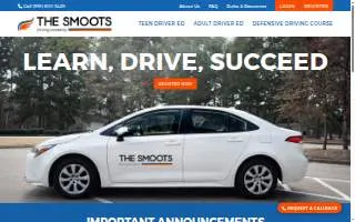 The Smoots Driving Academy website