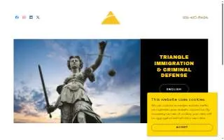 Triangle Immigration & Criminal Defense of Garner website