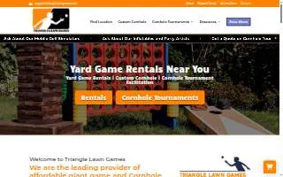 Triangle Lawn Games - Garner website