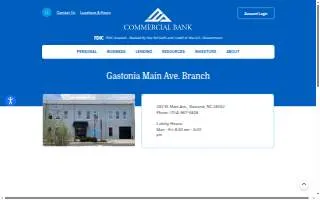 Commercial Lending Gastonia NC website